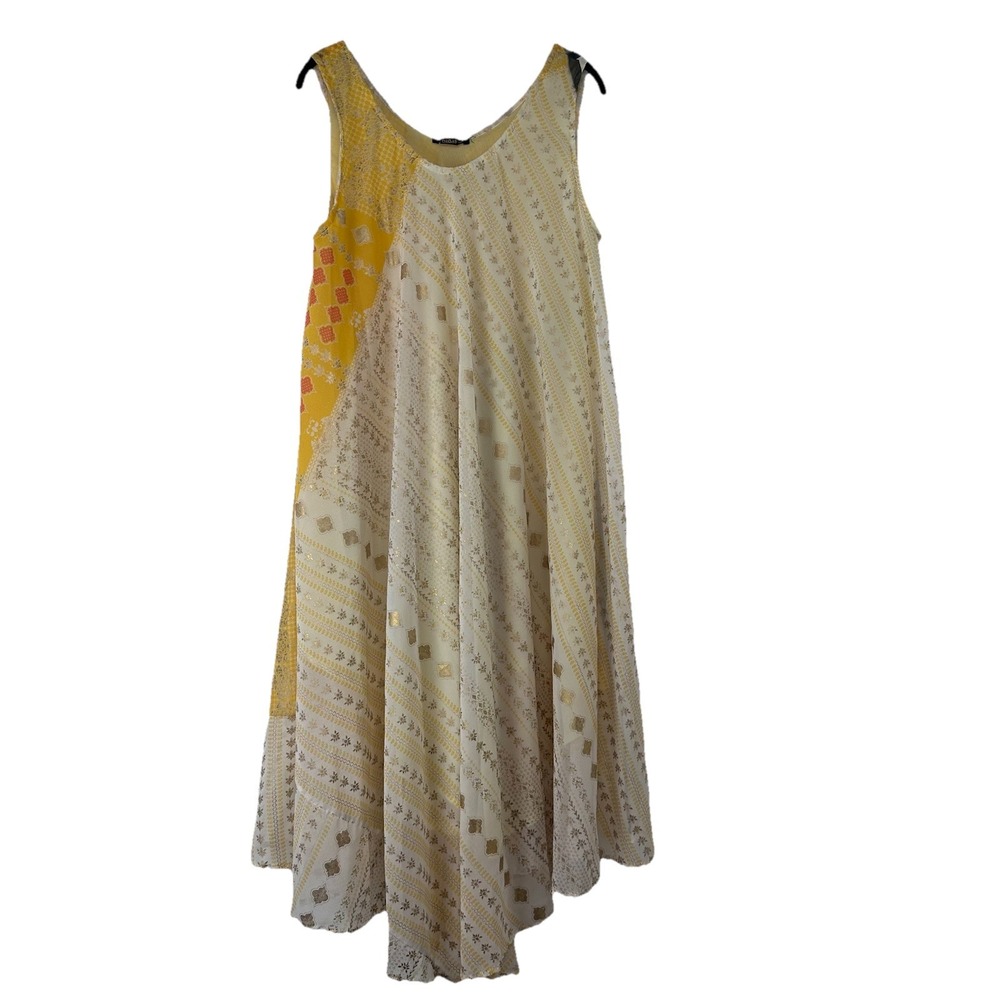Ana & Rose‎ Dress One Size Fits Most Beachy Boho Maximalist Patchwork Hippie